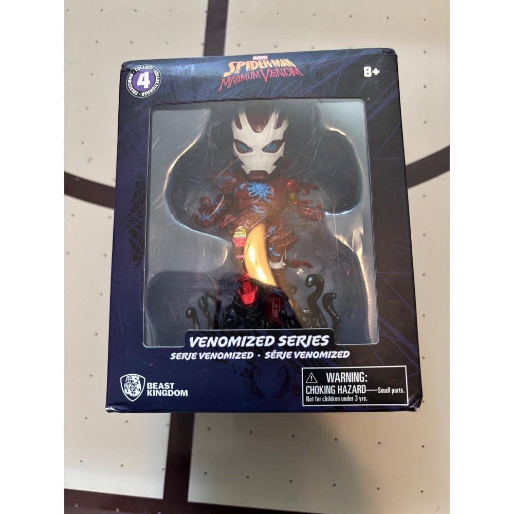 Beast Kingdom Marvel Spider-Man Maximum Venom Venomized Iron Man Figure #4 New